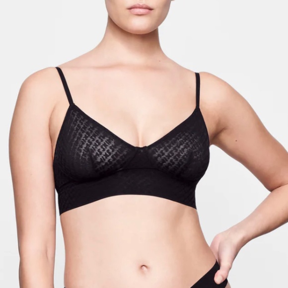 Skims LOGO MESH TRIANGLE BRALETTE - Picture 1 of 6